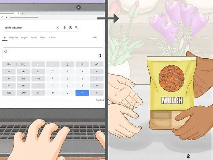 محاسبه مقدار مالچ موردنیاز