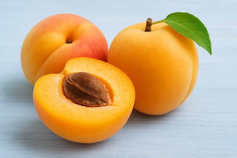 نصف زردآلو با هسته