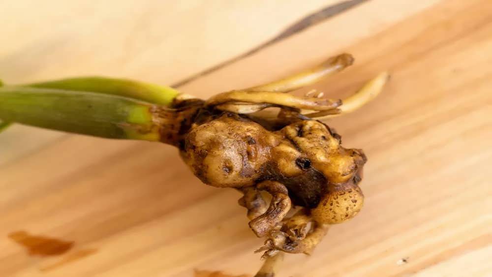 نمای نزدیک پوسیدگی ریشه